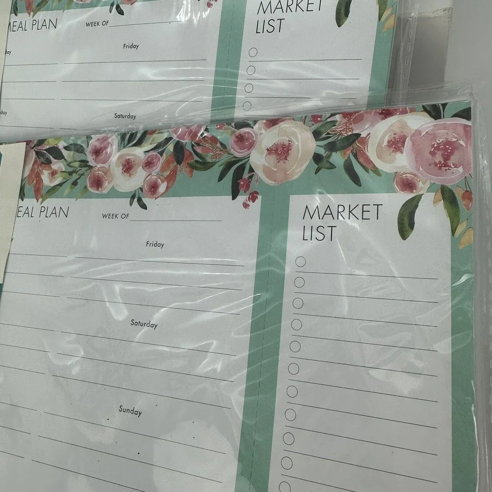 Pen+Gear Weekly Meal Planner Pad Shopping List Meal Plan 60 Sheets